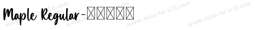 Maple Regular字体转换
